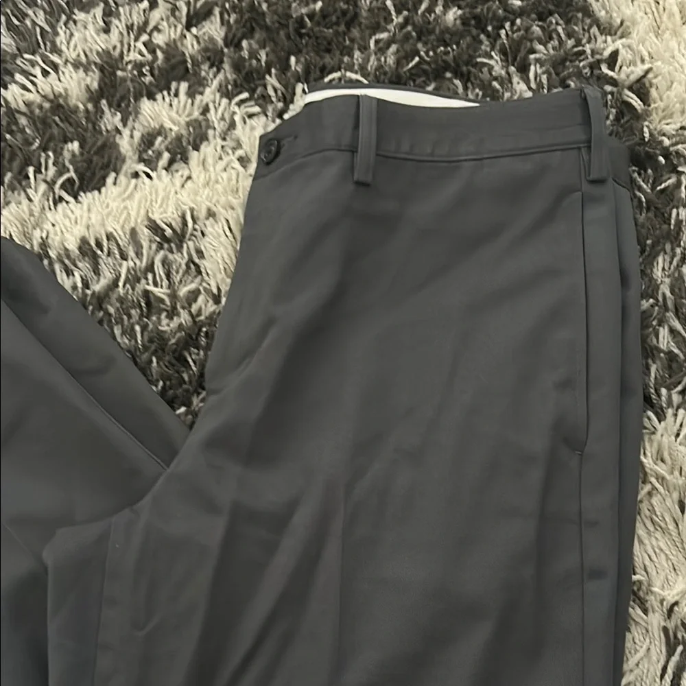 Lands' End Gray Dress Pants Straight Leg